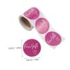 SHOWERORO 2rolls Purple Stickers Self-Adhesive Round Labels for Appreciation Postcards and Bottles view 2