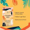 Kahawa 1893 Whole Bean Coffee Medium-Light Roast Simba Blend 12 Oz - As Seen on Shark Tank, Naturally Sweet, Organically Grown, Ethically & Sustainably Sourced view 3