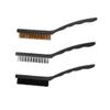 Hoement 3Pcs Steel Wire Brush Set for Kitchen Range Hood Cleaning Heavy Duty Stove Cleaning Brush Hard Bristles for Grease and Grime Removal for Cooktops and Gaps view 1