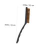 Hoement 3Pcs Steel Wire Brush Set for Kitchen Range Hood Cleaning Heavy Duty Stove Cleaning Brush Hard Bristles for Grease and Grime Removal for Cooktops and Gaps view 2