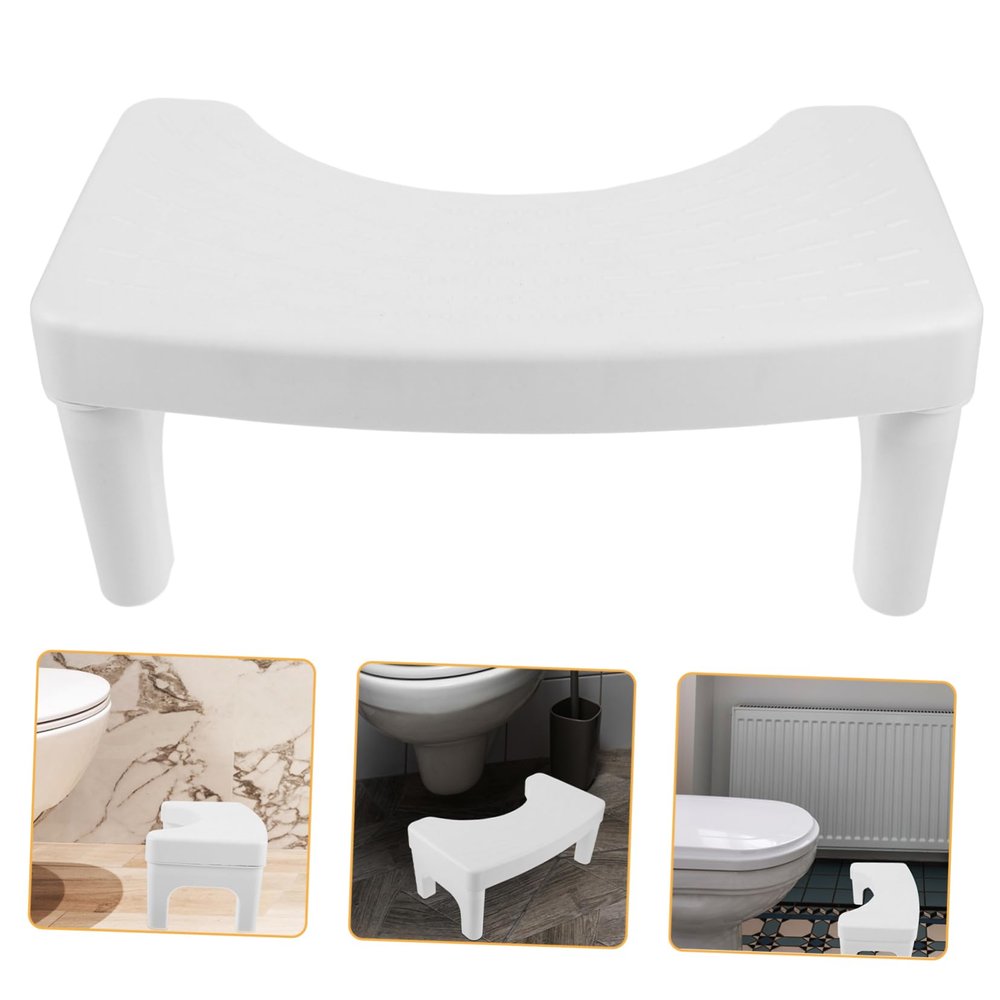 LOLIPPYY Toilet Foot Stool for Adults Slip Design Compact Bathroom Step Stool Comfortable Squatting Height for Pooping Space Saving Stool for Home Use