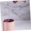 MUCKLILY Portable Travel Toothbrush Storage Case Pink Compact Toothbrush Cup Holder for Hiking Camping for Toothpaste Cosmetics Easy to Carry and Store view 3