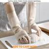 QXMYGSLSD 4 Pairs Reusable Waterproof Household Dishwashing Cleaning Rubber Gloves, Non-Slip Kitchen Glove view 2
