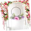 ABOOFAN Artificial Leaf Flower Wreath Spring Garland for Holiday Decor Elegant Wall Hanging Decoration for Home Party and Banquet Arrangement Outdoor Floral Arrangement view 3