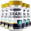 (5 Pack) Brain Defender Supplement, Brain Defend Pills for Focus and Memory Support, BrainDefender Advanced Nootropic Capsules Daily Clarity Cognitive Health Function, Brain Defense Vitamins (300 Ct) view 1