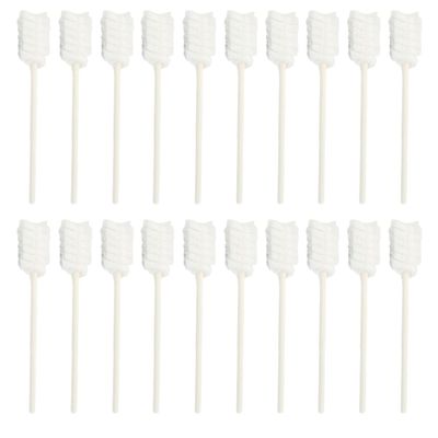 PERSELOSO 30Pcs Disposable Gauze Toothbrushes for Oral Care Soft Absorbent Tongue Cleaners Gentle Cleaning Sticks for Boy Girl Safe Comfortable Teething Support