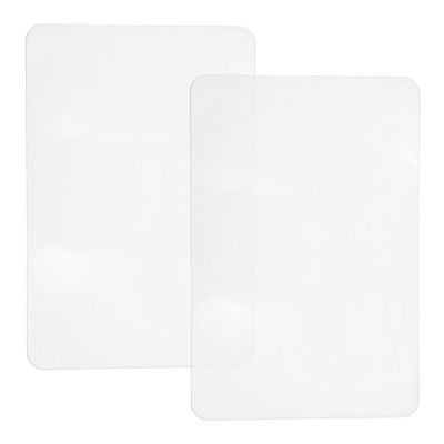 TOVINANNA 2pcs 3X Pocket Magnifying Glass Wallet Magnifier Lenses 120x180mm for Reading Low Seniors and Professionals Lightweight Plastic Fresnel Lens Portable Design