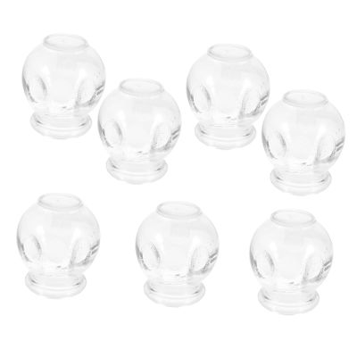 SAFIGLE 7pcs Vacuum Cupping Therapy Set Durable Glass Cupping Cups for Home Use Anti-Slip Design Enhances Blood Flow and Muscle Recovery