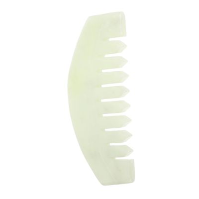 BAZEITFLOW 1pc Natural Jade Scalp Massage Comb Head Care Tool for Relaxation Durable Guasha Scraping Massage Comb Stylish and Practical for Stimulating and Oil Balance Great Friends
