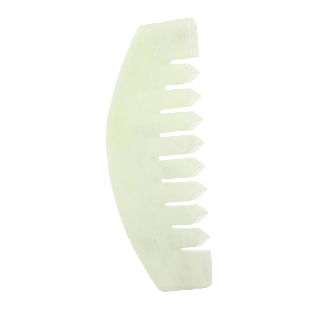 BAZEITFLOW 1pc Natural Jade Scalp Massage Comb Head Care Tool for Relaxation Durable Guasha Scraping Massage Comb Stylish and Practical for Stimulating and Oil Balance Great Friends