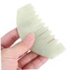BAZEITFLOW 1pc Natural Jade Scalp Massage Comb Head Care Tool for Relaxation Durable Guasha Scraping Massage Comb Stylish and Practical for Stimulating and Oil Balance Great Friends view 3