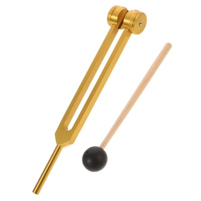 Healvian Gold Tuning Fork Set for Sound Healing 3-Piece Resonance Instruments Storage Bag Tuning Forks for Meditation Energy Balance and Chakra Therapy