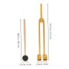 Healvian Gold Tuning Fork Set for Sound Healing 3-Piece Resonance Instruments Storage Bag Tuning Forks for Meditation Energy Balance and Chakra Therapy view 2