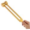 Healvian Gold Tuning Fork Set for Sound Healing 3-Piece Resonance Instruments Storage Bag Tuning Forks for Meditation Energy Balance and Chakra Therapy view 3