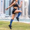 Flag Of Kosovo Print Calf Compression Socks, Comfortable And Ideal For Work, Travel & Presents view 2