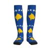 Flag Of Kosovo Print Calf Compression Socks, Comfortable And Ideal For Work, Travel & Presents view 3