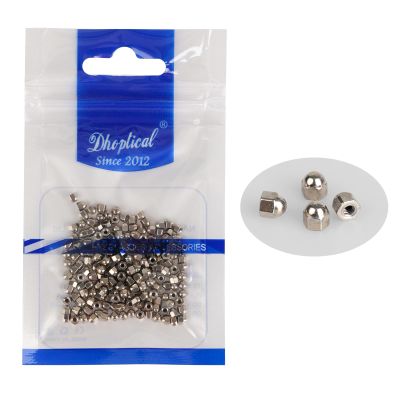 200Pcs Metal Hexagon Screw Caps for Eyeglasses - Compatible with Rimless Glasses & Select Sunglasses, Durable Eyewear Repair Accessories