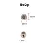 200Pcs Metal Hexagon Screw Caps for Eyeglasses - Compatible with Rimless Glasses & Select Sunglasses, Durable Eyewear Repair Accessories view 2