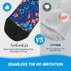Artfasion Diabetic Socks for Women Men: Non Binding Hospital Calf Seamless Print Socks for Elderly Pregnant Size 13-15 view 3