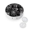 BWQJKUO Portable Round Retro Cool Camera Collection Printed Contact Lens Case Is Stylish And Compact, Easy to Carry And Protects Lenses. view 1