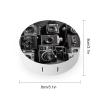 BWQJKUO Portable Round Retro Cool Camera Collection Printed Contact Lens Case Is Stylish And Compact, Easy to Carry And Protects Lenses. view 2