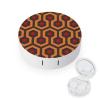 BWQJKUO Portable Round Shining Overlook Printed Contact Lens Case Is Stylish And Compact, Easy to Carry And Protects Lenses. view 1