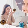 BWQJKUO Portable Round Raccoon in The Fall Tree Hole Printed Contact Lens Case Is Stylish And Compact, Easy to Carry And Protects Lenses. view 4