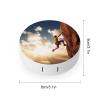 BWQJKUO Portable Round Rock Climbing Sports Printed Contact Lens Case Is Stylish And Compact, Easy to Carry And Protects Lenses. view 2