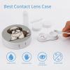 BWQJKUO Portable Round Shih Tzu Dog Printed Contact Lens Case Is Stylish And Compact, Easy to Carry And Protects Lenses. view 3
