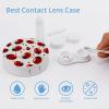 BWQJKUO Portable Round Red Ladybug Printed Contact Lens Case Is Stylish And Compact, Easy to Carry And Protects Lenses. view 3