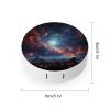 BWQJKUO Portable Round Space with Cluster Printed Contact Lens Case Is Stylish And Compact, Easy to Carry And Protects Lenses. view 2