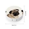 BWQJKUO Portable Round Pug Dog Printed Contact Lens Case Is Stylish And Compact, Easy to Carry And Protects Lenses. view 2
