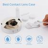BWQJKUO Portable Round Pug Dog Printed Contact Lens Case Is Stylish And Compact, Easy to Carry And Protects Lenses. view 3