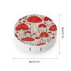 BWQJKUO Portable Round Red White Mushroom Printed Contact Lens Case Is Stylish And Compact, Easy to Carry And Protects Lenses. view 2