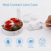 BWQJKUO Portable Round Poppy Flowers Vivid Petals Printed Contact Lens Case Is Stylish And Compact, Easy to Carry And Protects Lenses. view 3