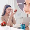 BWQJKUO Portable Round Poppy Flowers Vivid Petals Printed Contact Lens Case Is Stylish And Compact, Easy to Carry And Protects Lenses. view 4