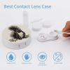 BWQJKUO Portable Round Skunk Printed Contact Lens Case Is Stylish And Compact, Easy to Carry And Protects Lenses. view 3