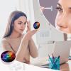 BWQJKUO Portable Round Rainbow Smoke Printed Contact Lens Case Is Stylish And Compact, Easy to Carry And Protects Lenses. view 4