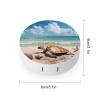 BWQJKUO Portable Round Sea Turtle Starfish Printed Contact Lens Case Is Stylish And Compact, Easy to Carry And Protects Lenses. view 2