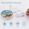 BWQJKUO Portable Round Sea Turtle Starfish Printed Contact Lens Case Is Stylish And Compact, Easy to Carry And Protects Lenses. view 3