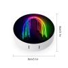 BWQJKUO Portable Round Rainbow Neon Printed Contact Lens Case Is Stylish And Compact, Easy to Carry And Protects Lenses. view 2