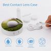BWQJKUO Portable Round Sport Golf Ball Printed Contact Lens Case Is Stylish And Compact, Easy to Carry And Protects Lenses. view 3