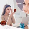 BWQJKUO Portable Round Red Sunflower Printed Contact Lens Case Is Stylish And Compact, Easy to Carry And Protects Lenses. view 4