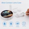 BWQJKUO Portable Round Rock Band Stage Printed Contact Lens Case Is Stylish And Compact, Easy to Carry And Protects Lenses. view 3