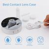 BWQJKUO Portable Round Snow Owl Printed Contact Lens Case Is Stylish And Compact, Easy to Carry And Protects Lenses. view 3