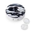 BWQJKUO Portable Round Seals on Ice Printed Contact Lens Case Is Stylish And Compact, Easy to Carry And Protects Lenses. view 1