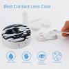 BWQJKUO Portable Round Seals on Ice Printed Contact Lens Case Is Stylish And Compact, Easy to Carry And Protects Lenses. view 3
