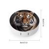 BWQJKUO Portable Round Tiger Printed Contact Lens Case Is Stylish And Compact, Easy to Carry And Protects Lenses. view 2