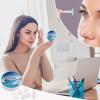 BWQJKUO Portable Round Seaside Cruise Ship Printed Contact Lens Case Is Stylish And Compact, Easy to Carry And Protects Lenses. view 4
