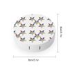 BWQJKUO Portable Round Stars Eastern Stars Printed Contact Lens Case Is Stylish And Compact, Easy to Carry And Protects Lenses. view 2